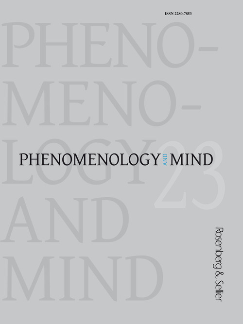 Phenomenology and mind. Volume Vol. 23