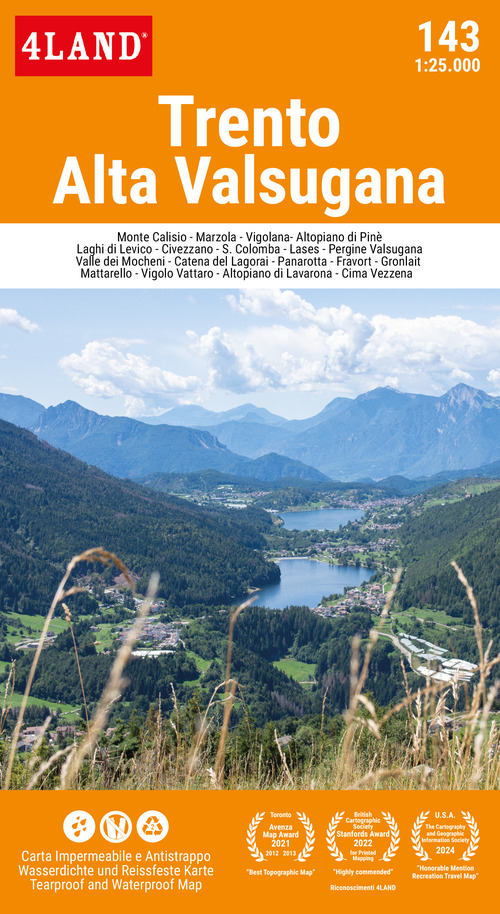 Trento. Alta Valsugana 1:25.000