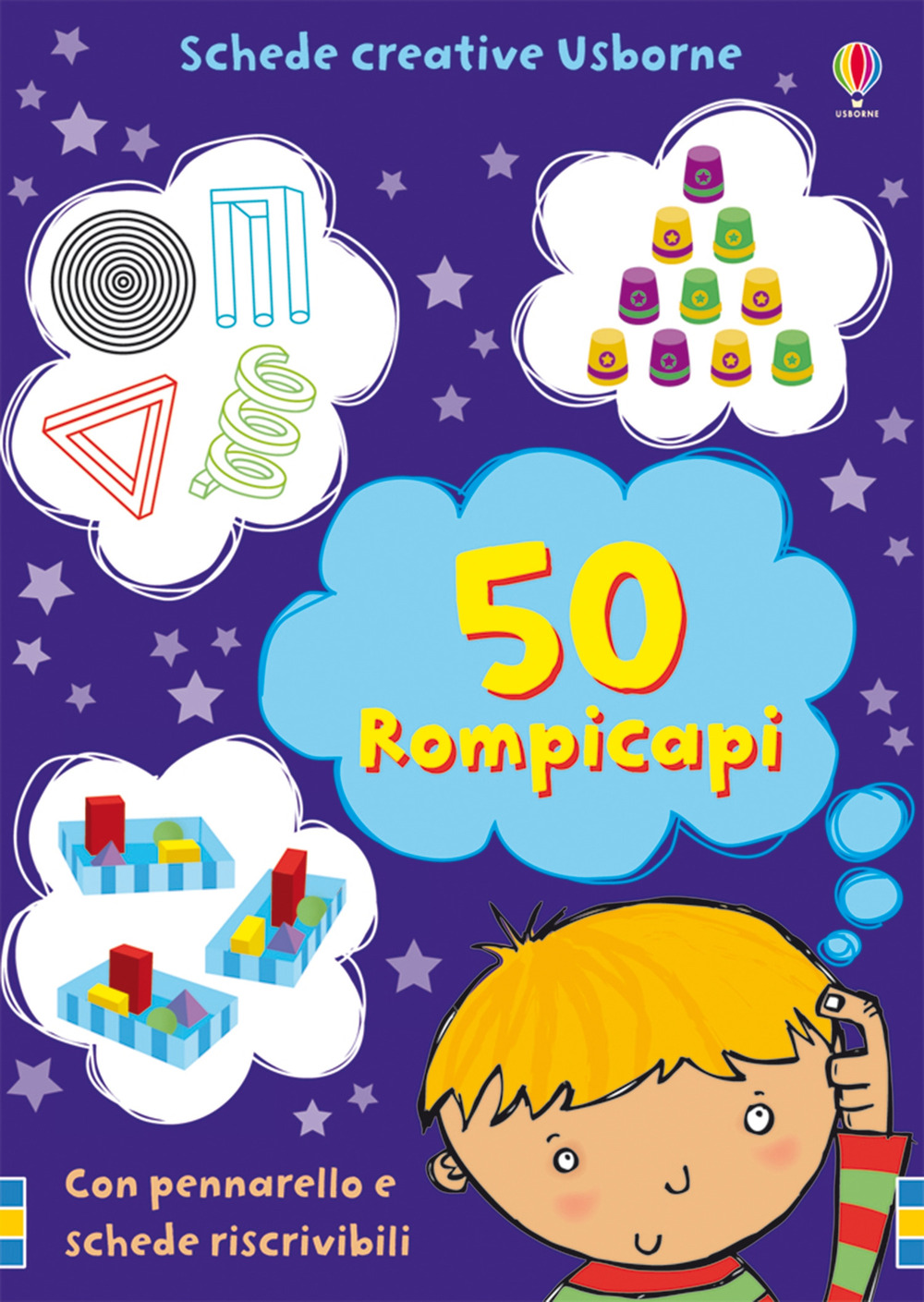 Cinquanta rompicapi. Ediz. illustrata. Con pennarello