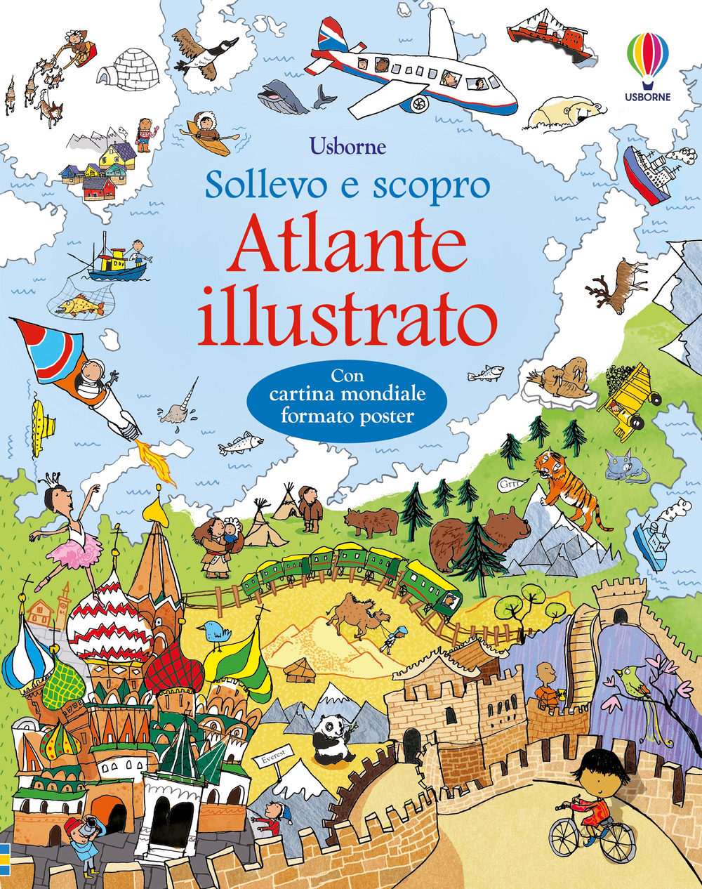 Atlante illustrato. Ediz. a colori. Con Carta geografica ripiegata