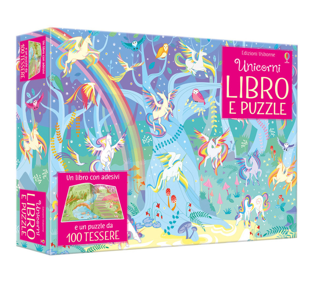 Unicorni. Con adesivi. Ediz. a colori. Con puzzle