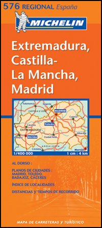 Extremadura, Castilla la Mancha, Madrid 1:400.000