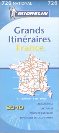France. Grands itinéraires 1:1.000.000