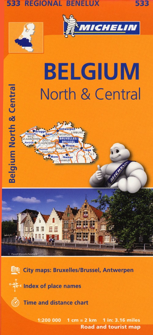 Belgium North & Central 1:200.000
