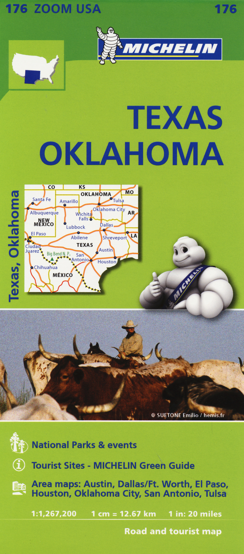 Texas-Oklahoma 1:1.267.200. Ediz. inglese
