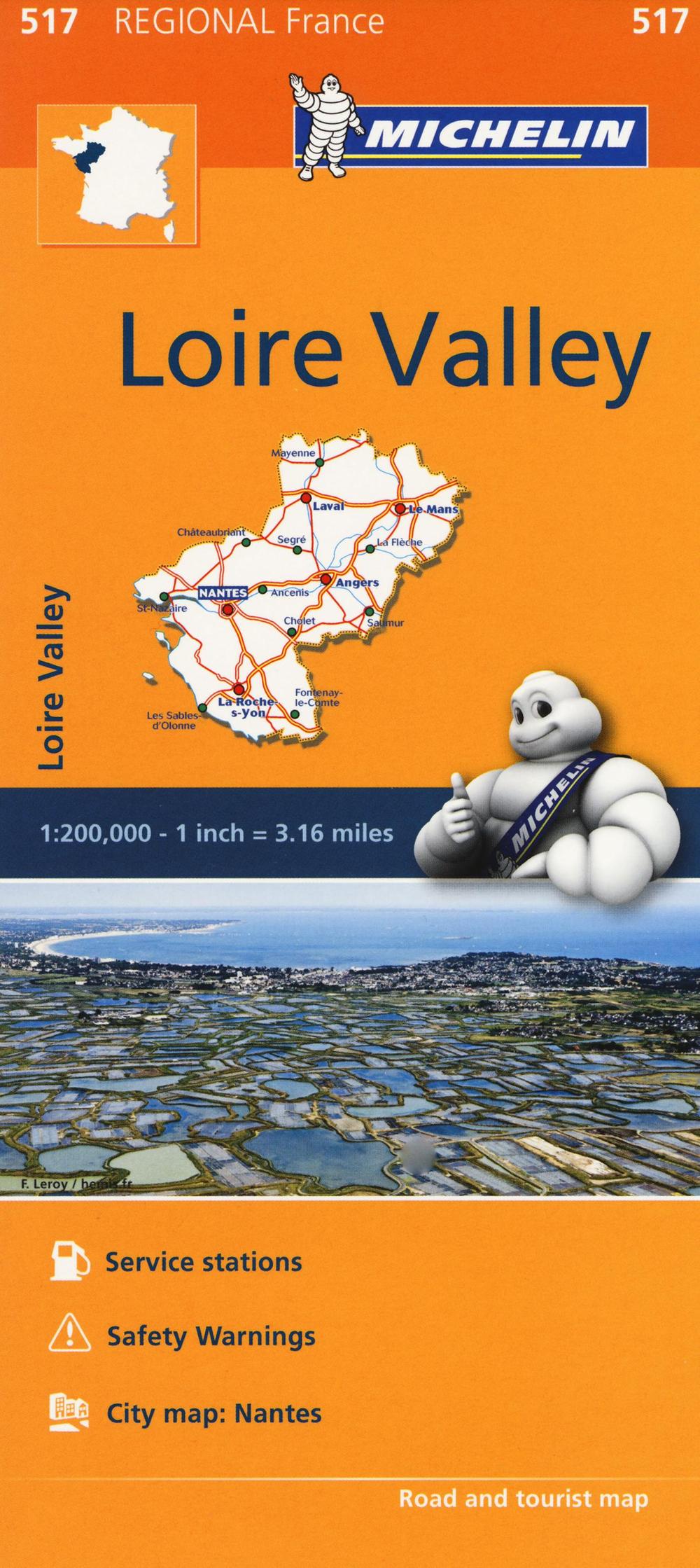 Loire Valley-Pays de la Loire 1:200.000
