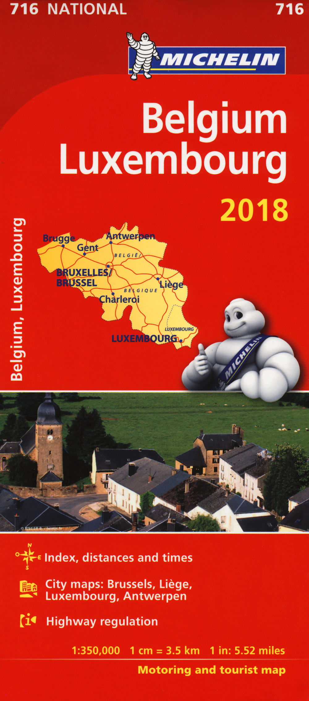 Belgium, Luxembourg 1:350.000