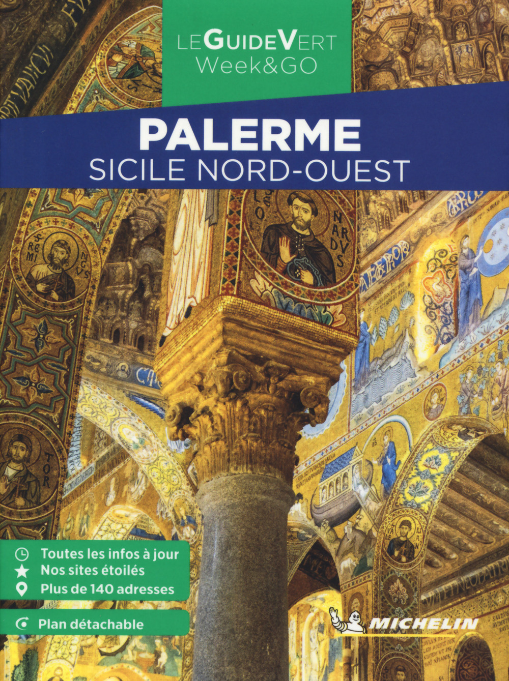 Palerme, Sicile Nord Ouest. Con Carta geografica ripiegata