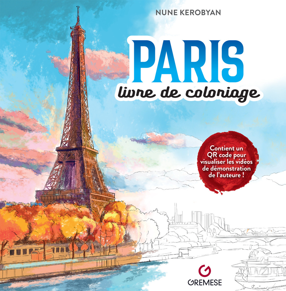 Paris. Livre de coloriage. Ediz. illustrata