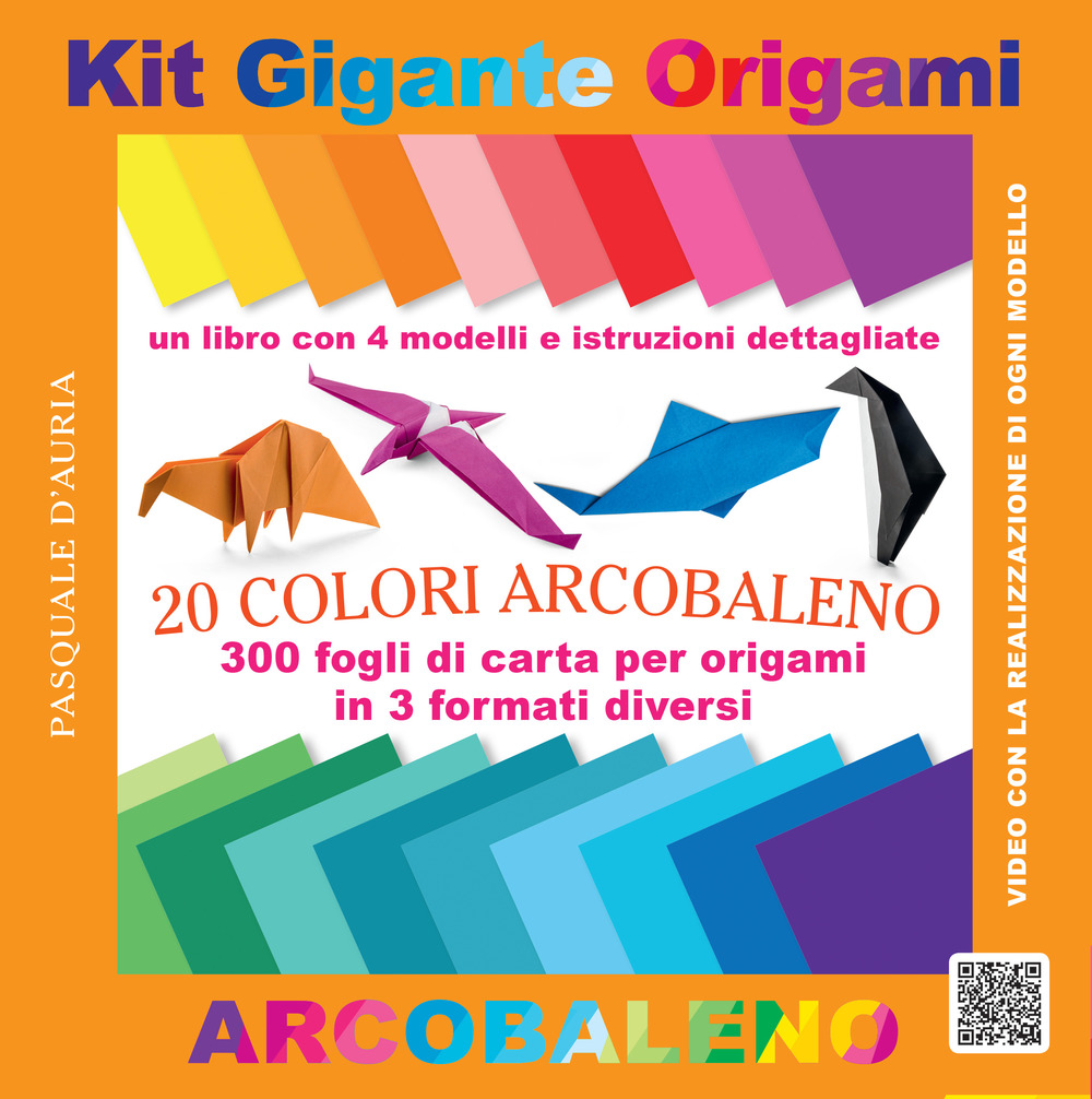 Kit gigante origami. 20 colori arcobaleno. Ediz. a colori. Con gadget