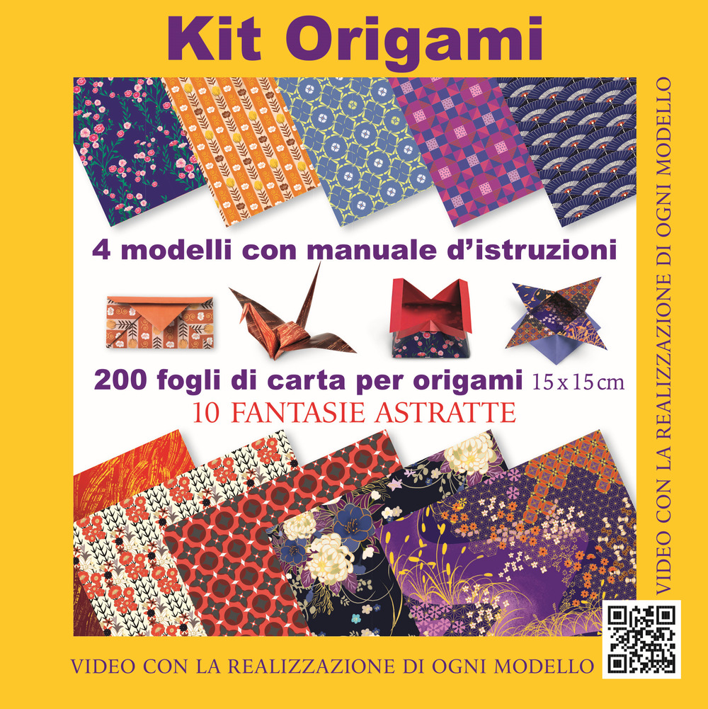 Kit origami. 10 fantasie astratte. Con gadget