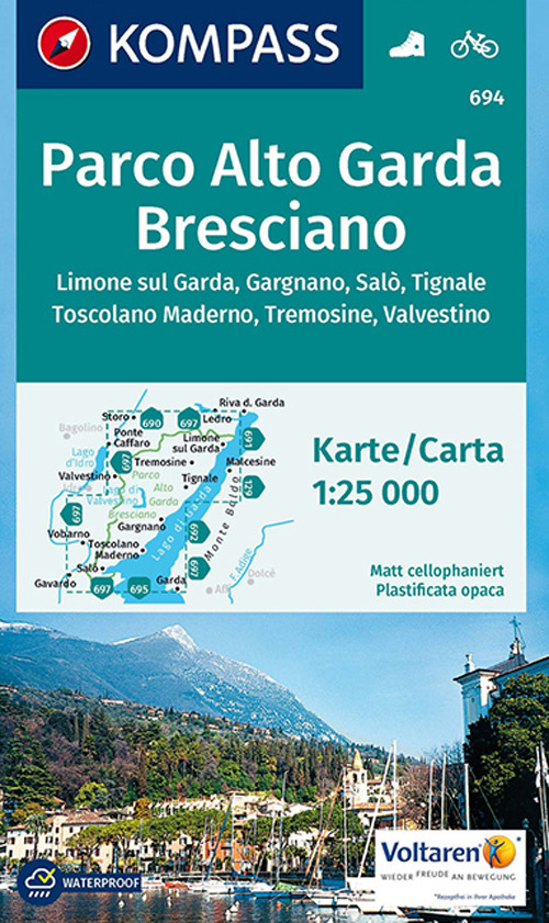 Carta escursionistica n. 694. Parco Alto Garda, bresciano 1:25.000