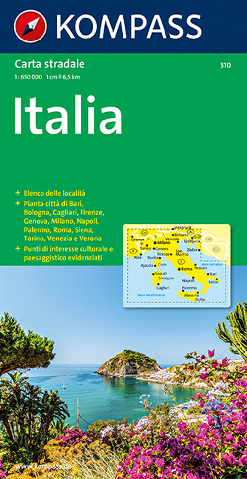 Carta stradale n. 310. Italia 1:650.000