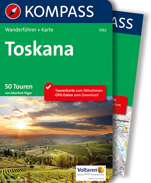 Guida escursionistica n. 5762. Toskana. Con carta