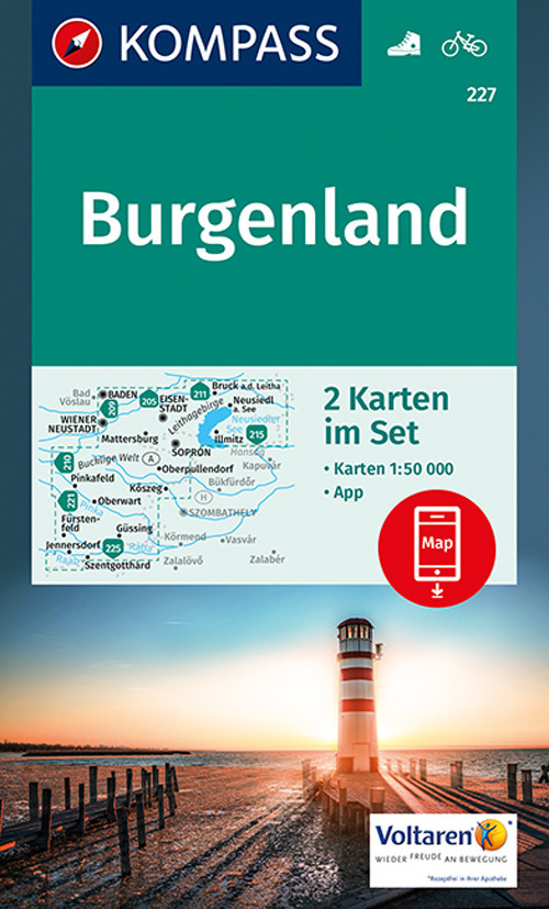 Carta escursionistica n. 227. Burgenland 1:50.000 (set di 2 carte)