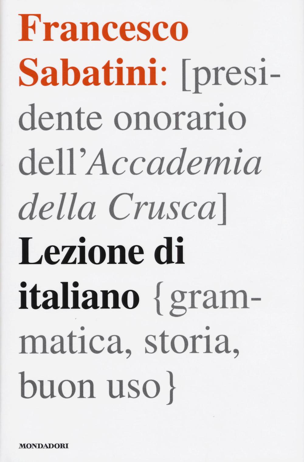 Lezione di italiano. Grammatica, storia, buon uso