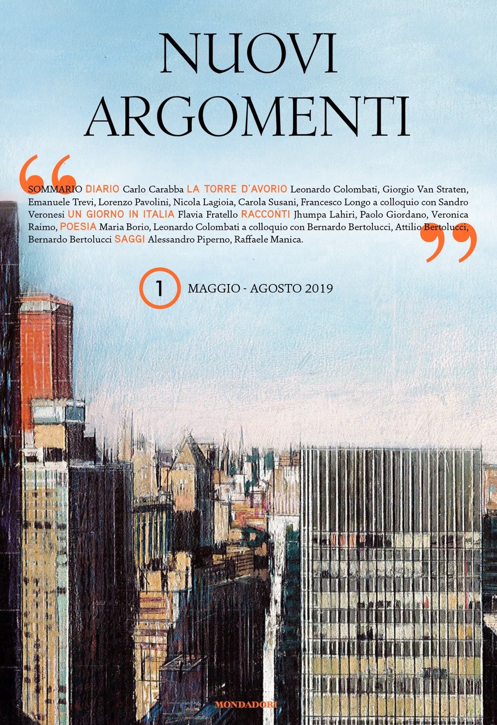 Nuovi argomenti (2019). Vol. 1: Maggio-agosto