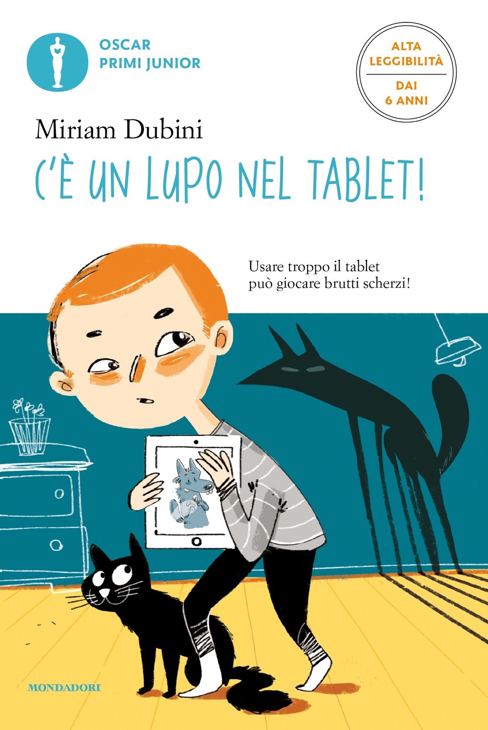 C'è un lupo nel tablet! Ediz. ad alta leggibilità