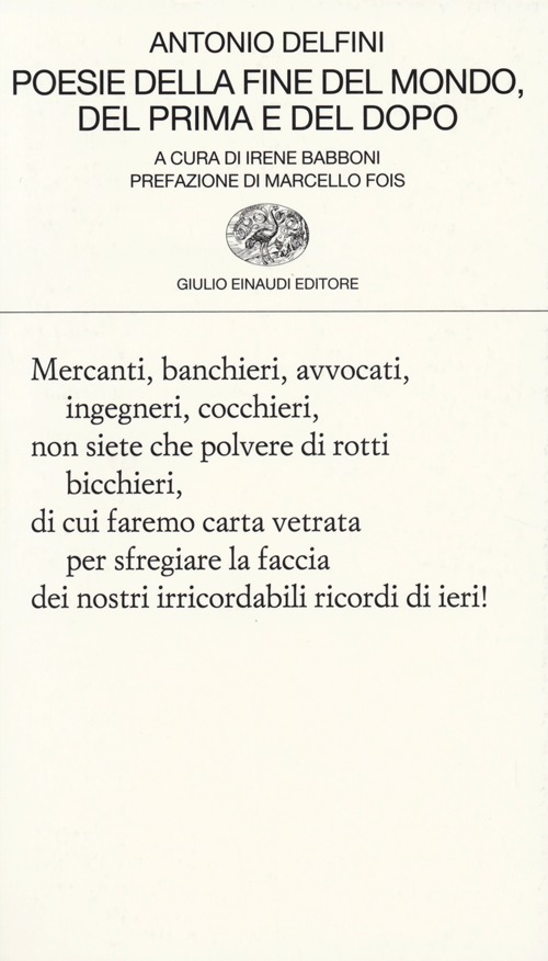 Poesie della fine del mondo, del prima e del dopo