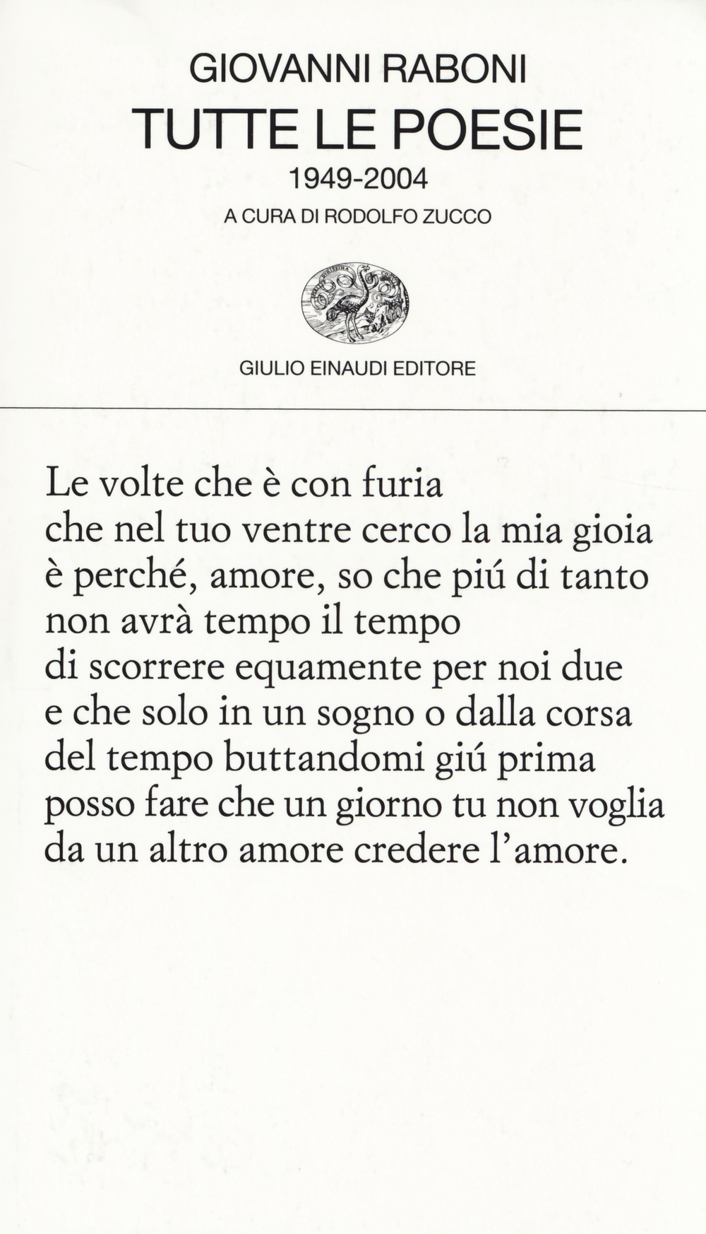 Tutte le poesie (1949-2004)