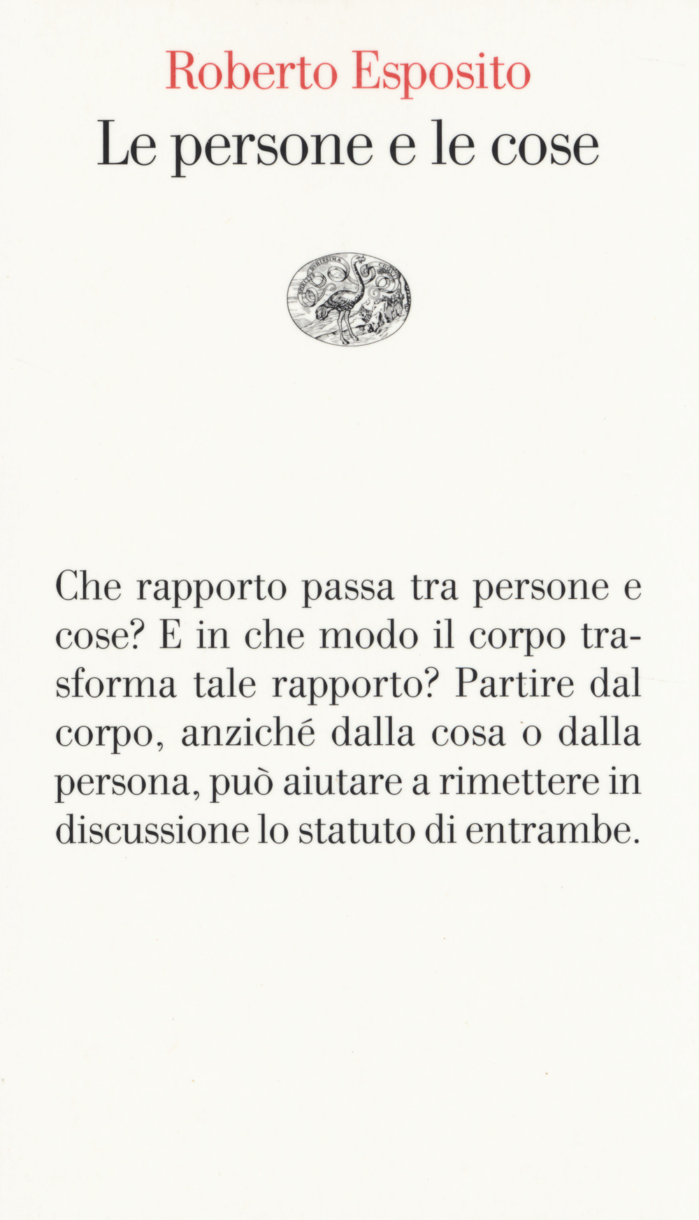 Le persone e le cose