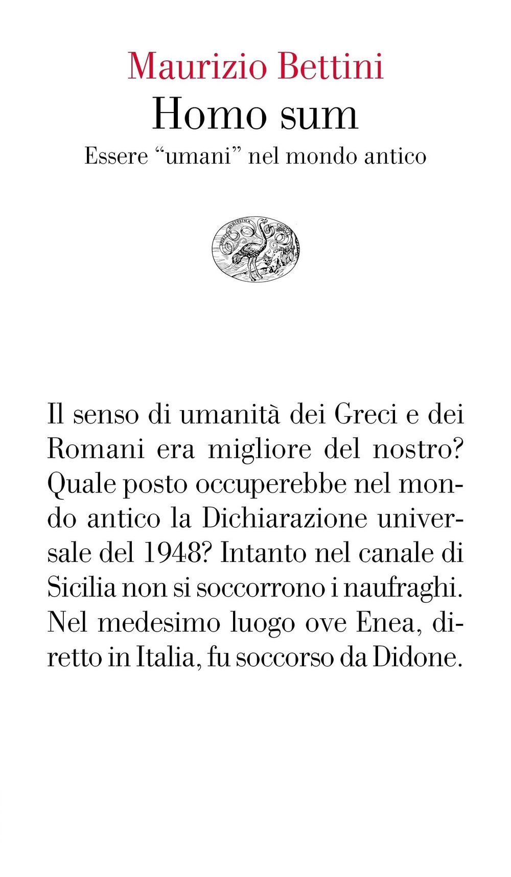 Homo sum. Essere «umani» nel mondo antico