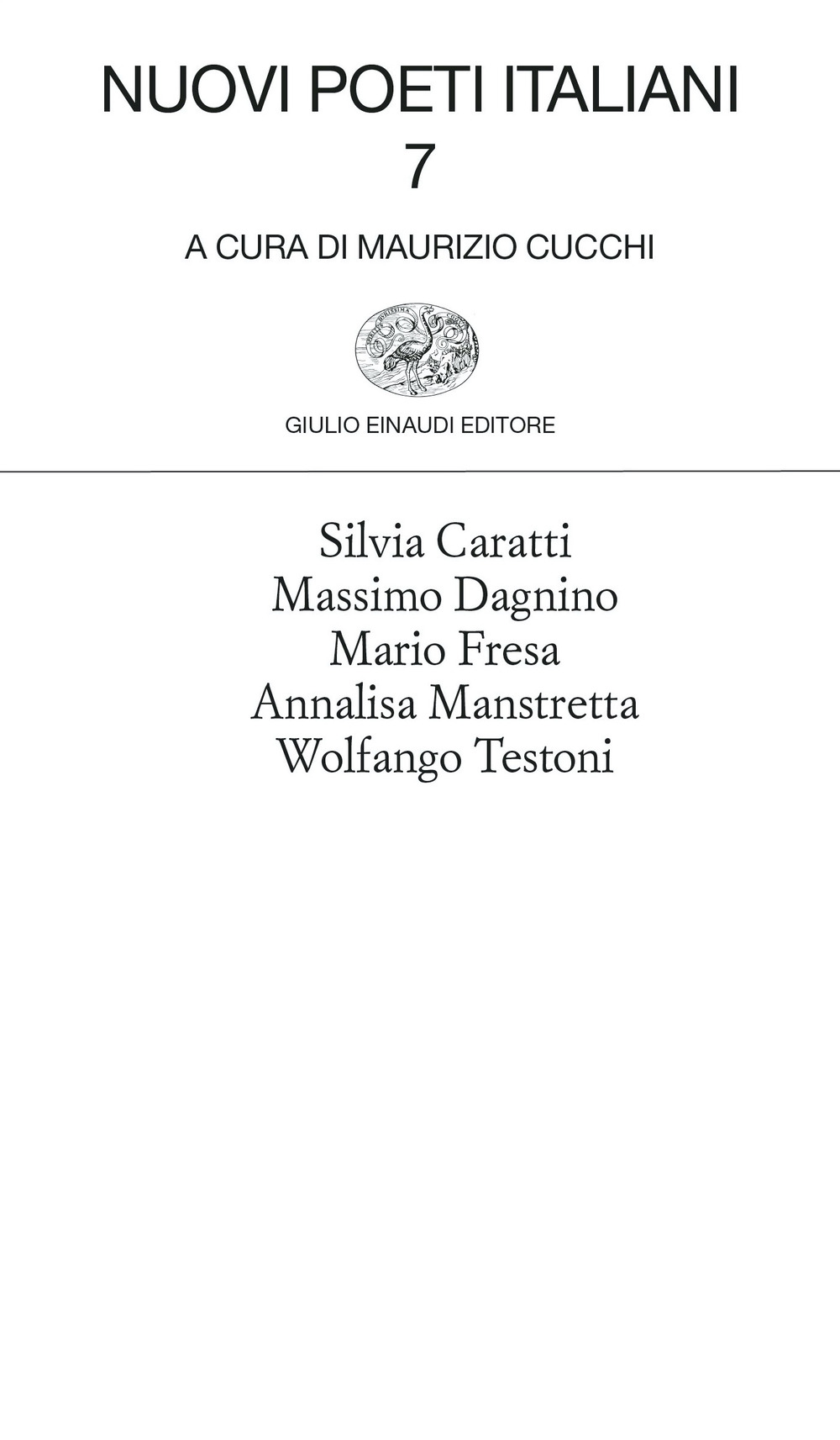 Nuovi poeti italiani. Vol. 7