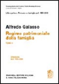 Libro primo: artt. 159-230. Regime patrimoniale della famiglia