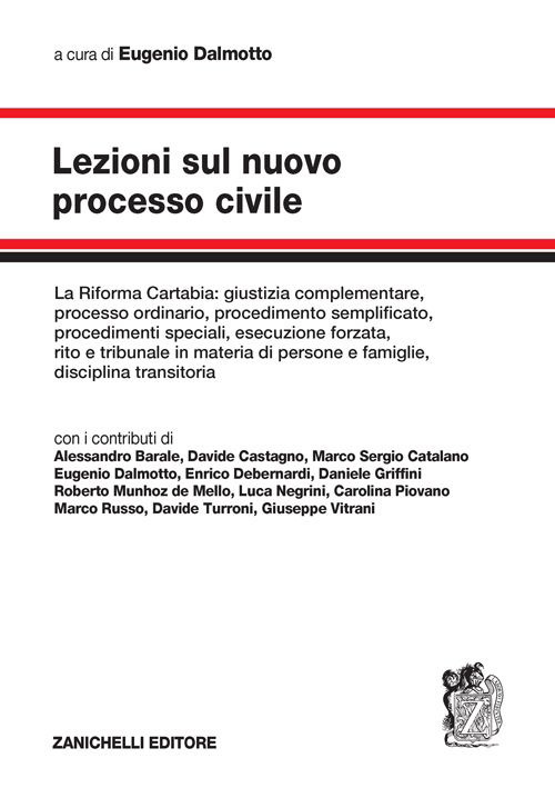 Lezioni sul nuovo processo civile. La Riforma Cartabia