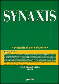 Quaderni di Synaxis. Vol. 23/1
