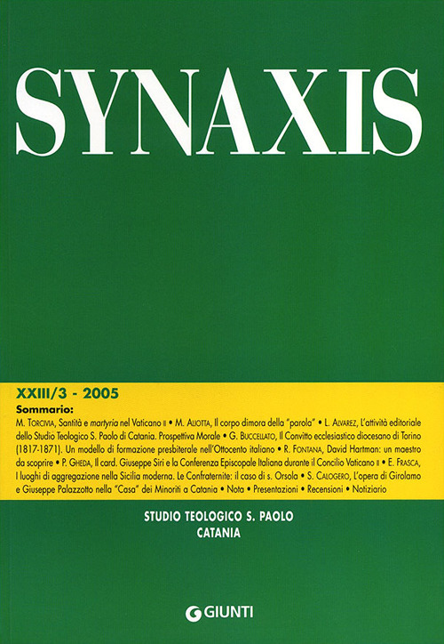 Quaderni di Synaxis. Vol. 3/5