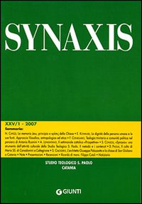 Quaderni di Synaxis. Vol. 25/1