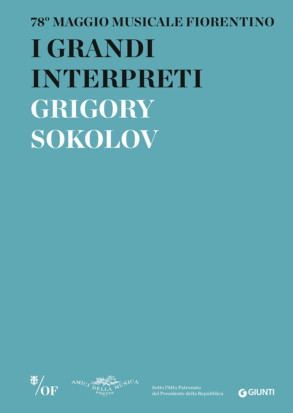 I grandi interpreti. Grigory Sokolov. 78° Maggio Musicale Fiorentino