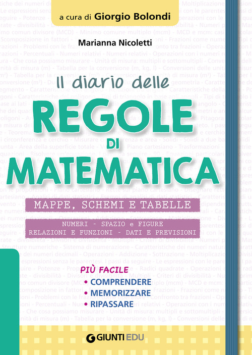 DIARIO DELLE REGOLE DI MATEMATICA di NICOLETTI BOLONDI G. (CUR.)