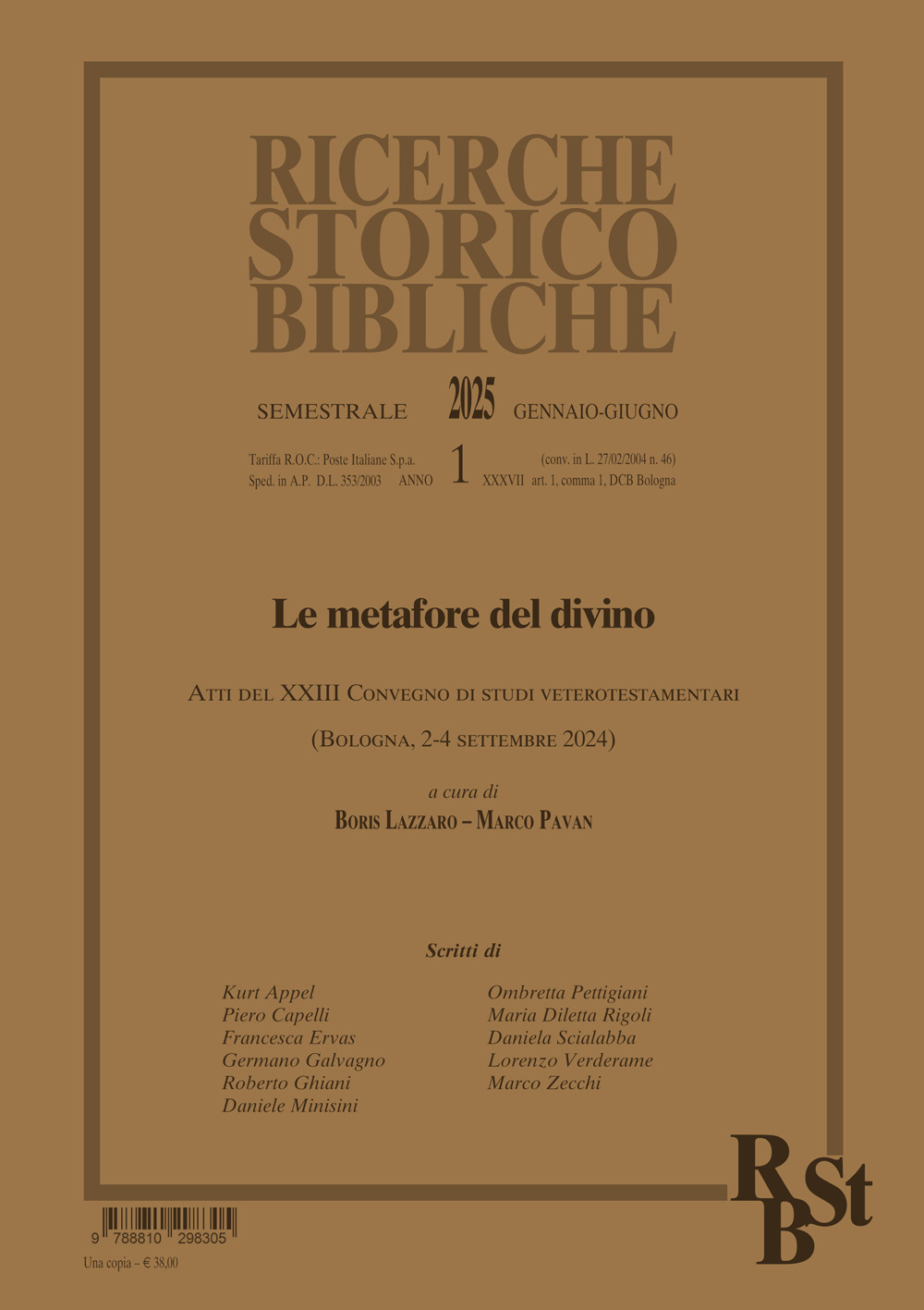 Ricerche storico-bibliche (2025). Vol. 1
