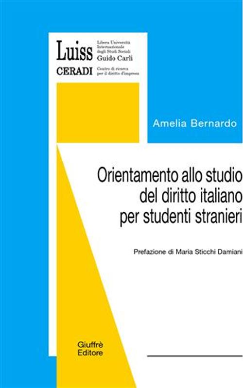 Orientamento allo studio del diritto italiano per studenti stranieri