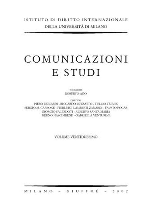 Comunicazioni e studi. Vol. 22