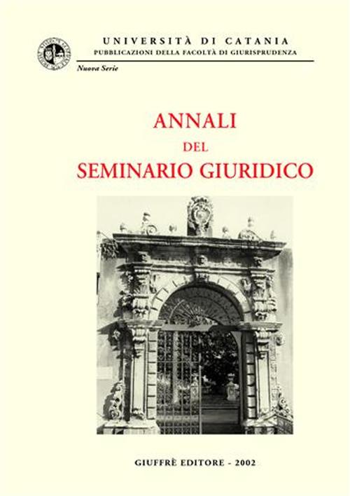 Annali del seminario giuridico (2000-2001)