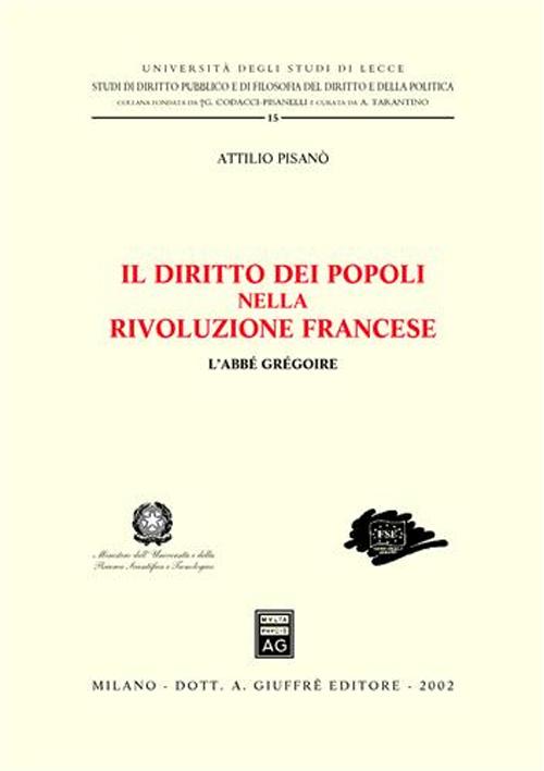 Il diritto dei popoli nella Rivoluzione francese. L'abbé Gregoire