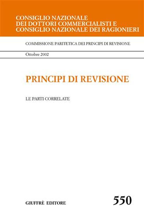 Principi di revisione. Documento 550. Le parti correlate