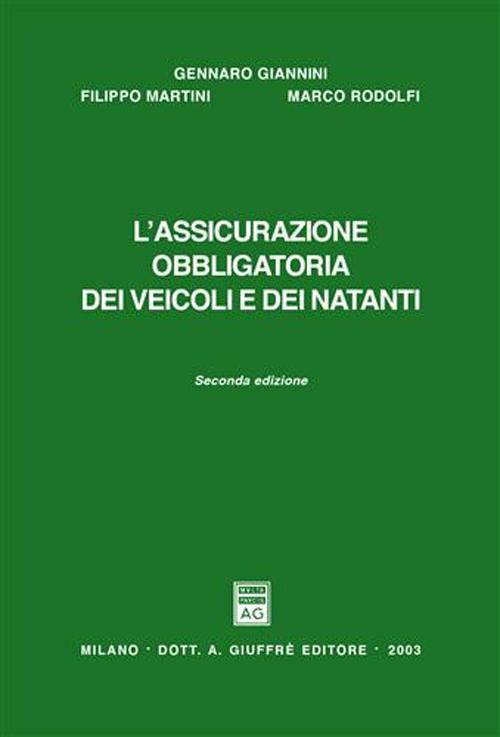 L'assicurazione obbligatoria dei veicoli e dei natanti