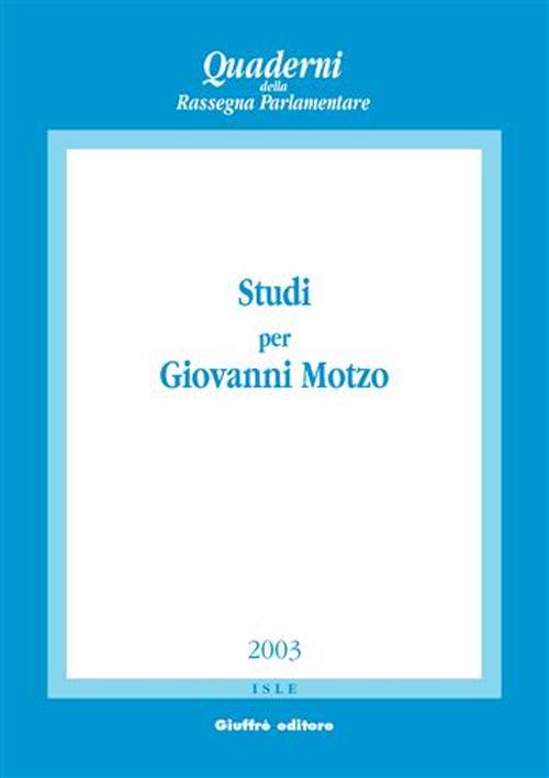 Studi per Giovanni Motzo