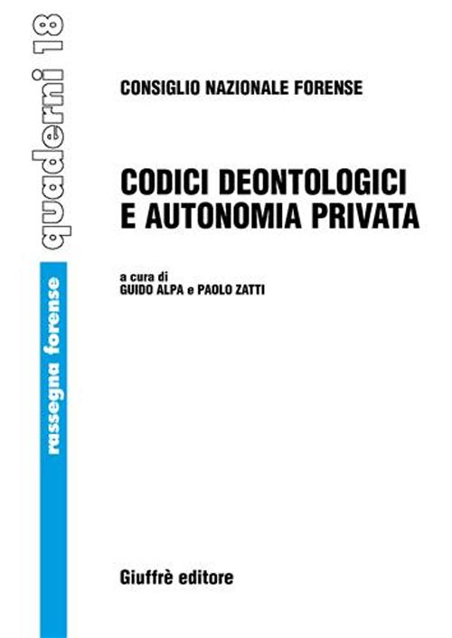 Codici deontologici e autonomia privata