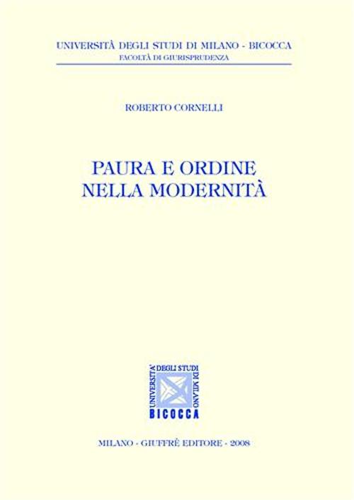 Paura e ordine nella modernità