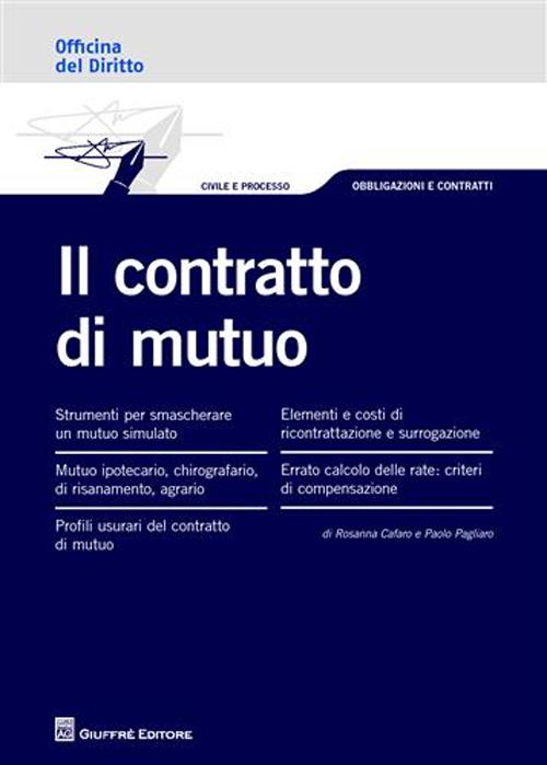 Il contratto di mutuo