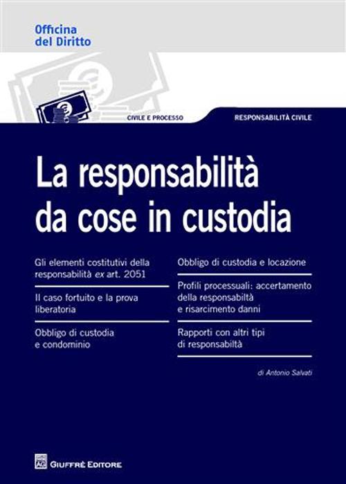 La responsabilità da cose in custodia