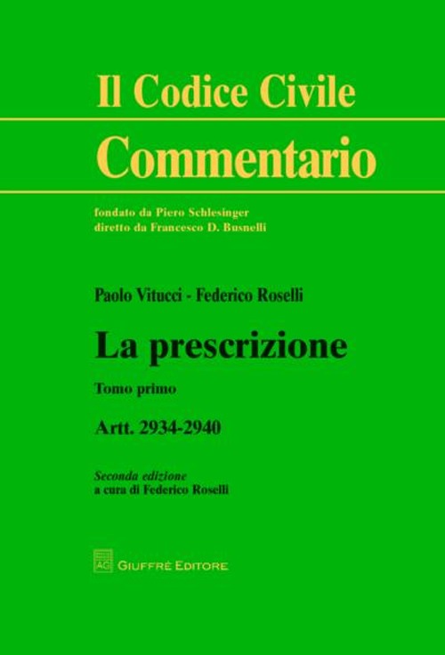 La prescrizione. Artt. 2934-2940