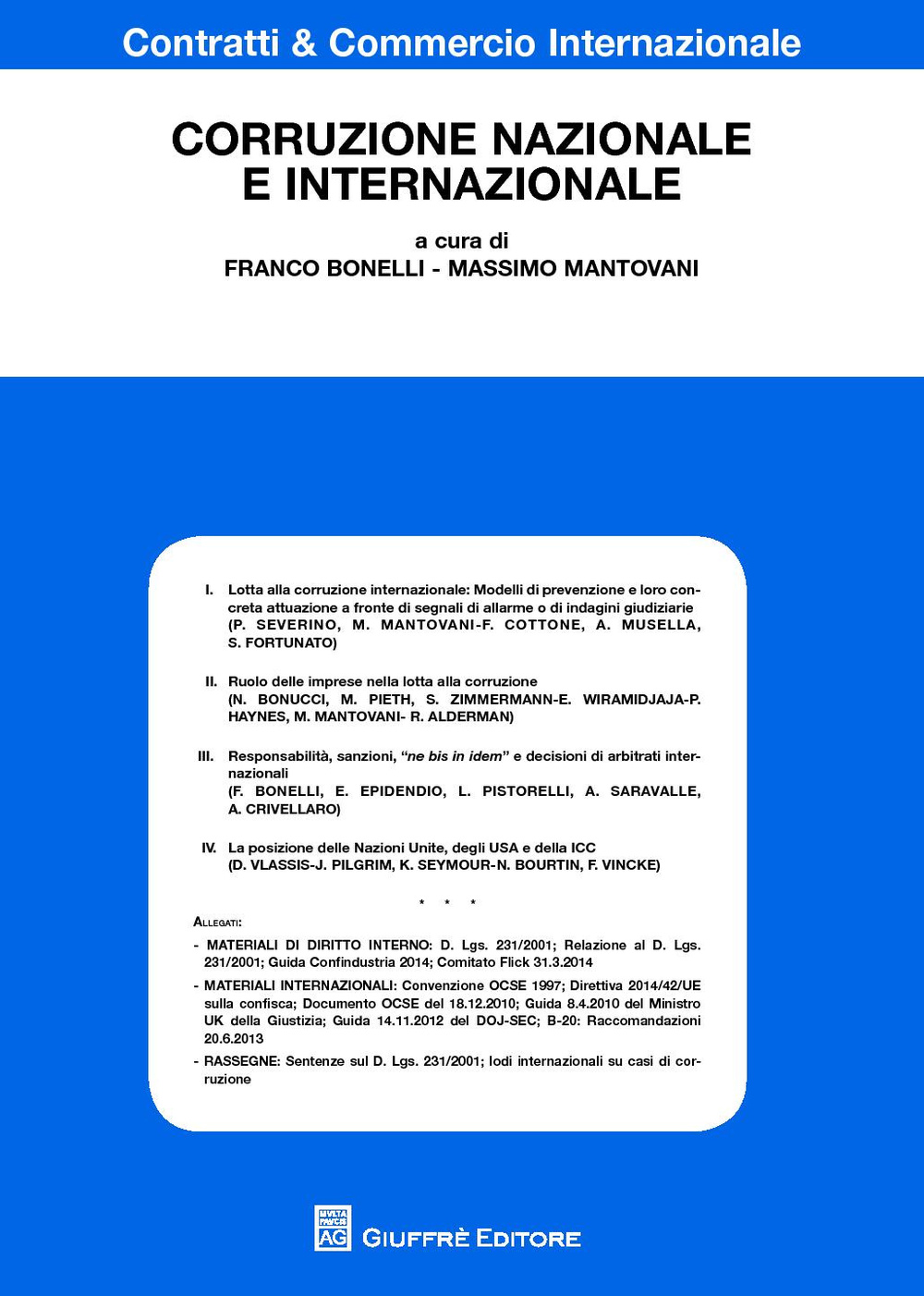 Corruzione nazionale e internazionale