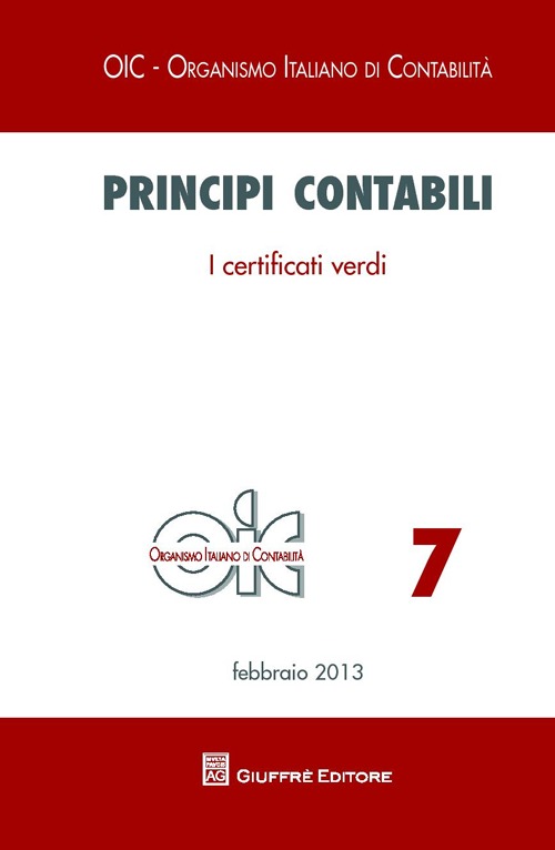 Principi contabili. I certificati verdi