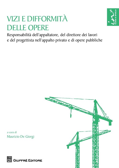 Vizi e difformità delle opere. Responsabilità dell'appaltatore, del direttore dei lavori e del progettista nell'appalto privato e di opere pubbliche